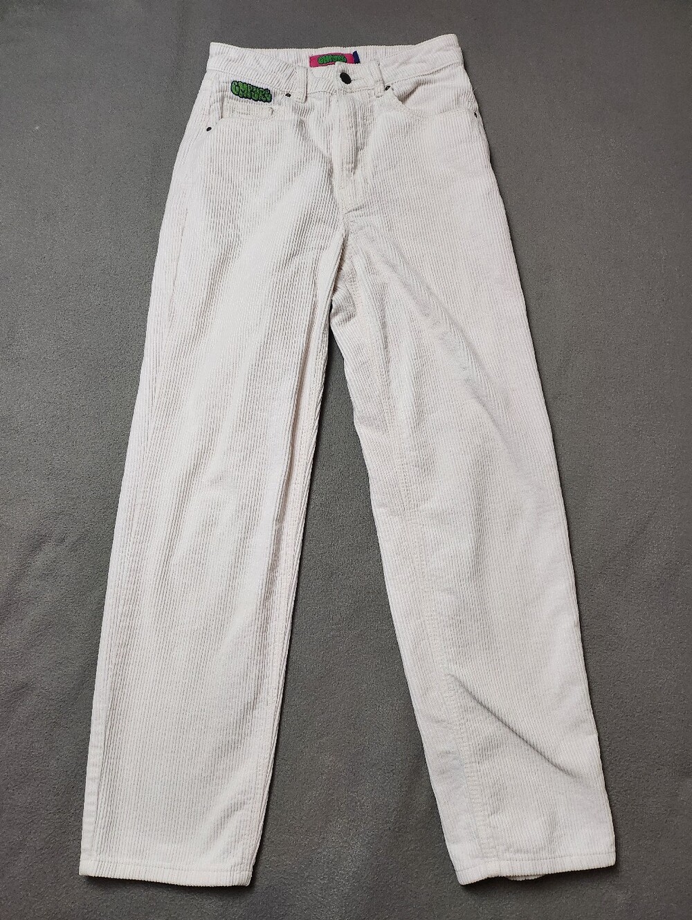 EMPYRE ‘Tori’ Women’s 5 Pocket Teal Cordoroy Skate Pants Loose Fit US Sz 2